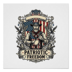 Patriotic Hot Sauce Lover Poster