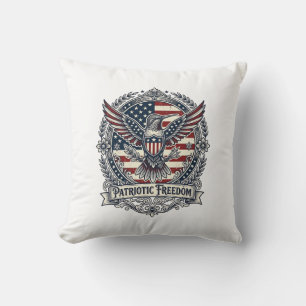 Patriotic Hummingbird Cushion