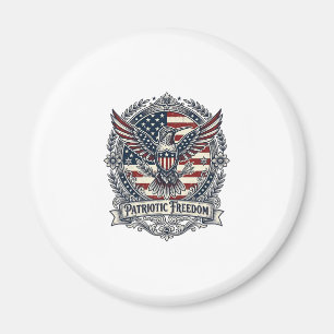 Patriotic Hummingbird Magnet