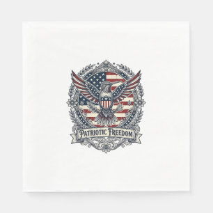 Patriotic Hummingbird Napkin