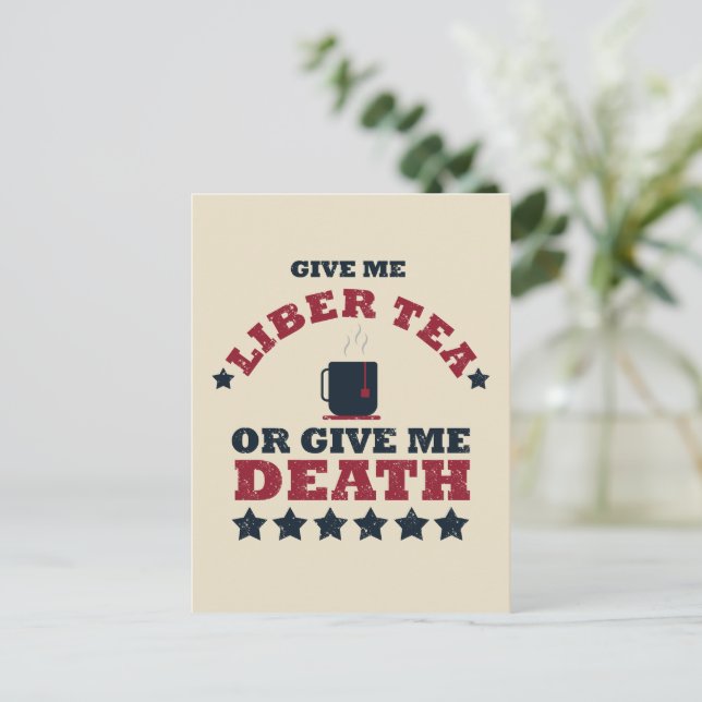 Patriotic Humour - Funny 4th of July Postcard (Standing Front)