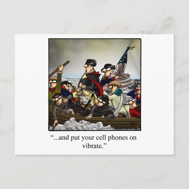 Patriotic Humourous Cartoon Gift! Postcard (Front)
