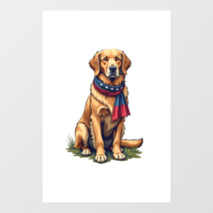 Patriotic Hunting Golden Retriever Vintage Tee 4