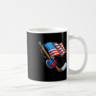 Patriotic Ice Hockey 4th Of July Usa Independence Coffee Mug