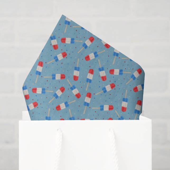 Patriotic Ice Pops Tissue Paper (Gift Bag)