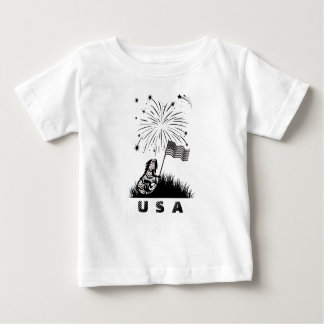 Patriotic Iguana  Baby T-Shirt