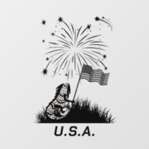 Patriotic Iguana July 4th