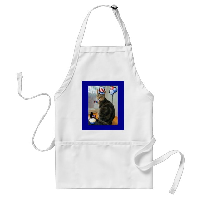 Patriotic Indigo Standard Apron (Front)
