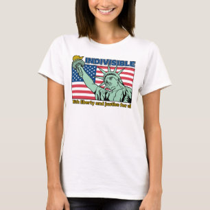 Patriotic-Indivisible-Liberty & Justice for All T-Shirt