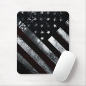 Patriotic Industrial American Flag Mouse Pad (With Mouse)