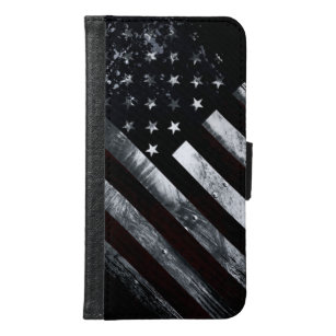 Patriotic Industrial American Flag Samsung Galaxy S6 Wallet Case