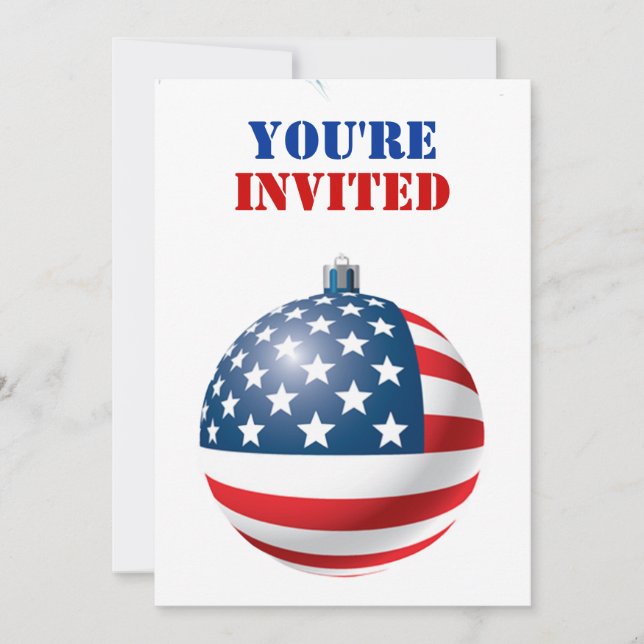 Patriotic Invitation (Front)