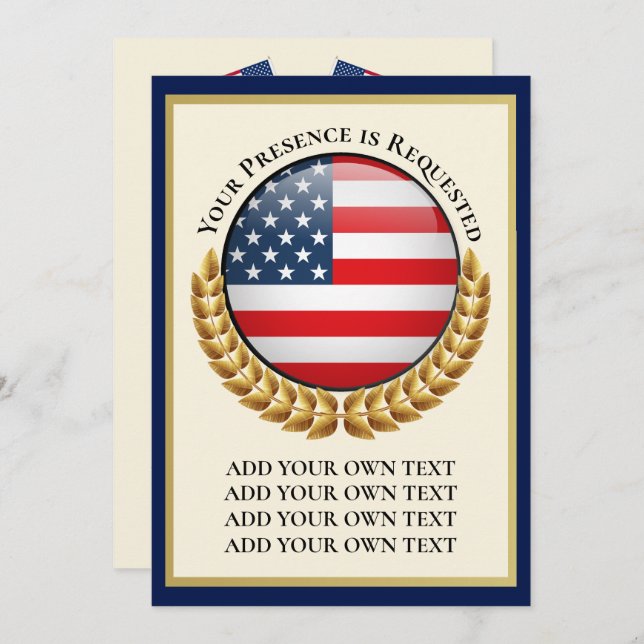 PATRIOTIC Invitation (Front/Back)