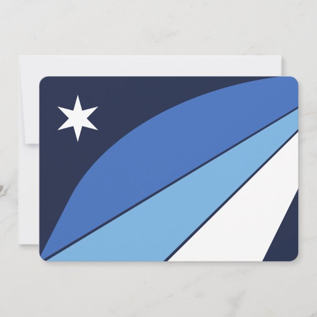 Patriotic  invitations with Flag of Columbia, SC (Front)