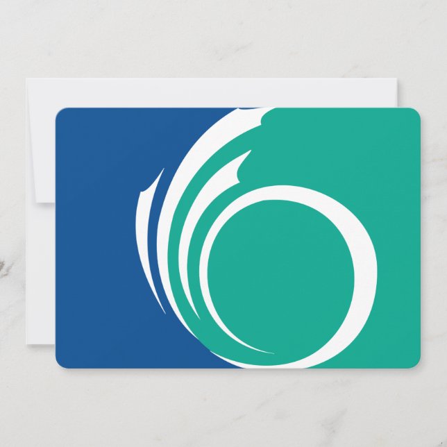 Patriotic  invitations with Flag of Ottawa, Canada (Front)