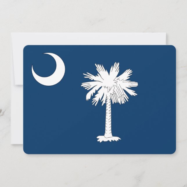 Patriotic invitations with South Carolina Flag (Front)