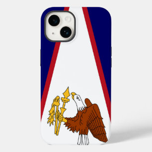 Patriotic iPhone 14 Case-Mate, American Samoa flag Case-Mate iPhone 14 Case