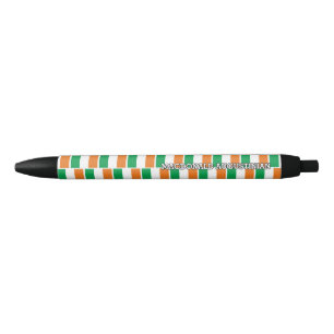 Patriotic IRELAND FLAG Personalised Black Ink Pen