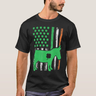 Patriotic Irish American Flag Mule St. Patrick's D T-Shirt