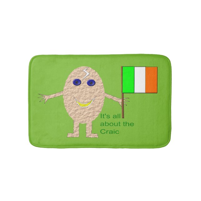 Patriotic Irish Egg Bath Mat (Front)