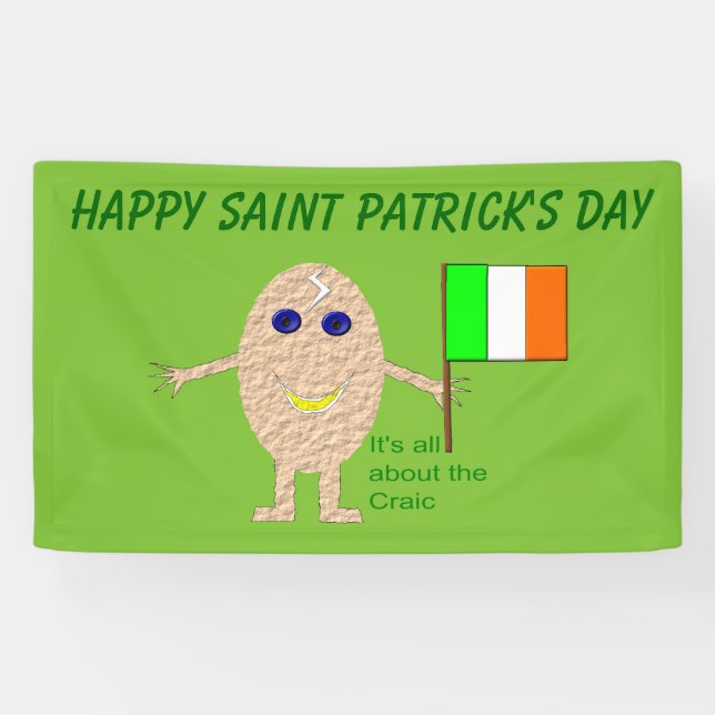Patriotic Irish Egg Custom Banner (Horizontal)