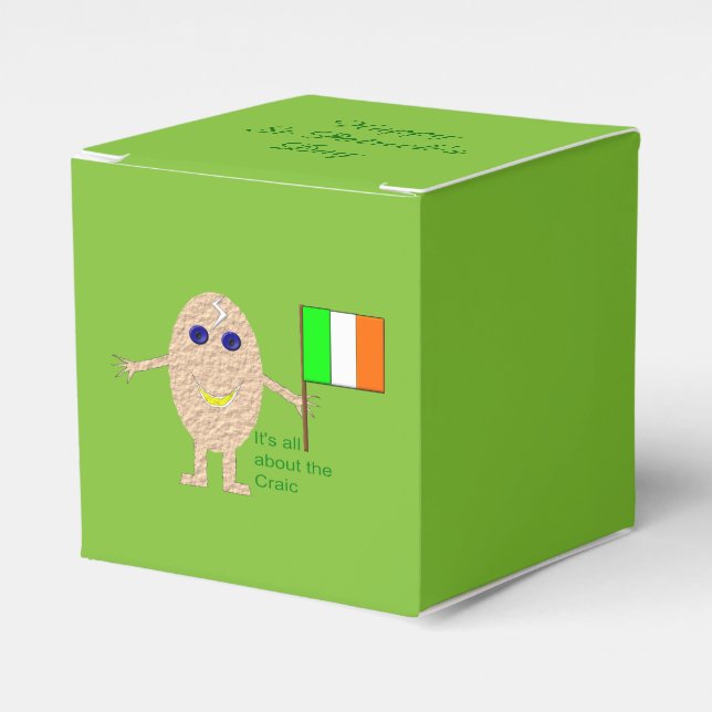 Patriotic Irish Egg Custom Favour Box (Front Side)