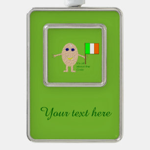 Patriotic Irish Egg Custom Ornament