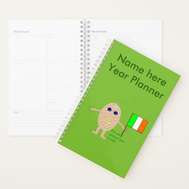 Patriotic Irish Egg Custom Planner (Display)