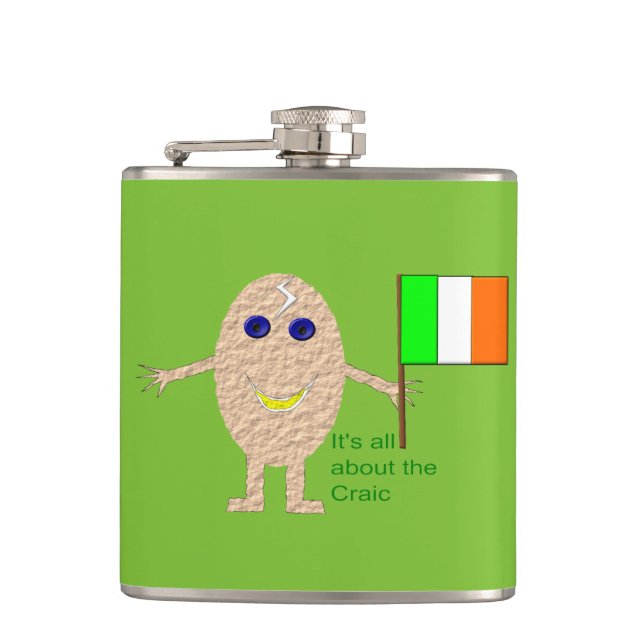 Patriotic Irish Egg Flask (Front)
