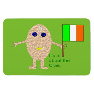Patriotic Irish Egg Magnet