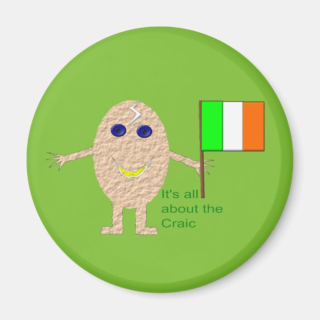 Patriotic Irish Egg Magnet (Front)