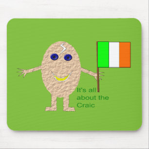 Patriotic Irish Egg Mousepad