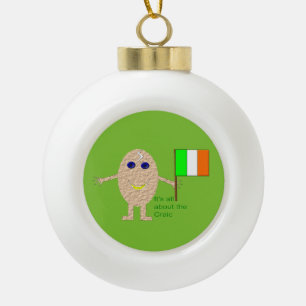 Patriotic Irish Egg Ornament