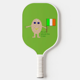 Patriotic Irish Egg Pickleball Paddle