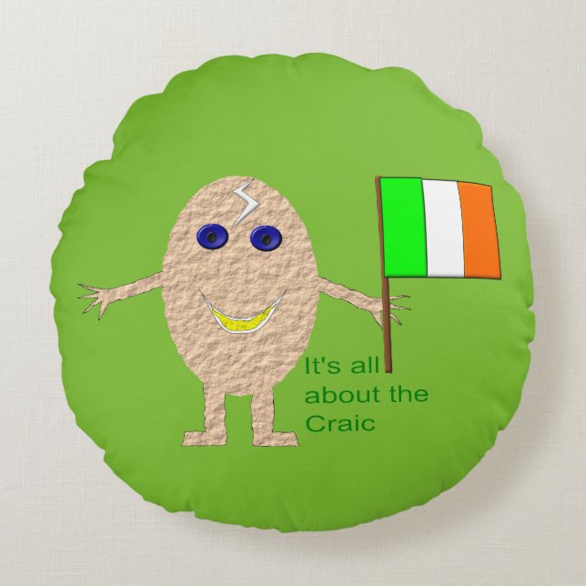 Patriotic Irish Egg Pillow (Front)