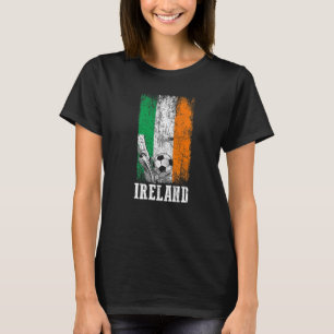 Patriotic Irish Soccer Player  Ireland Flag Soccer T-Shirt