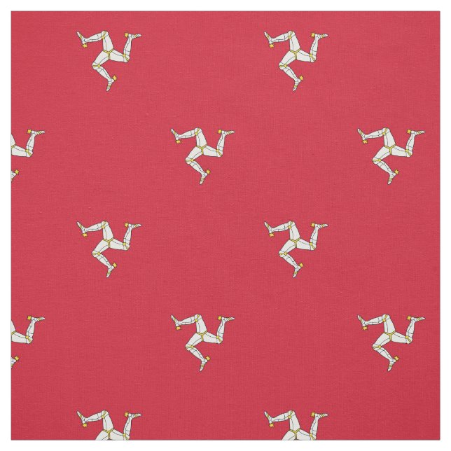Patriotic Isle of Man Flag Fabric (Swatch)