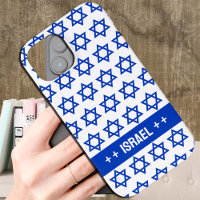 Patriotic Israel case, blue David Star / Israel