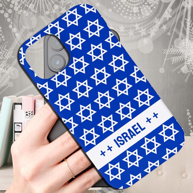 Patriotic Israel case, white David Star / Israel Case-Mate iPhone Case (Creator Uploaded)