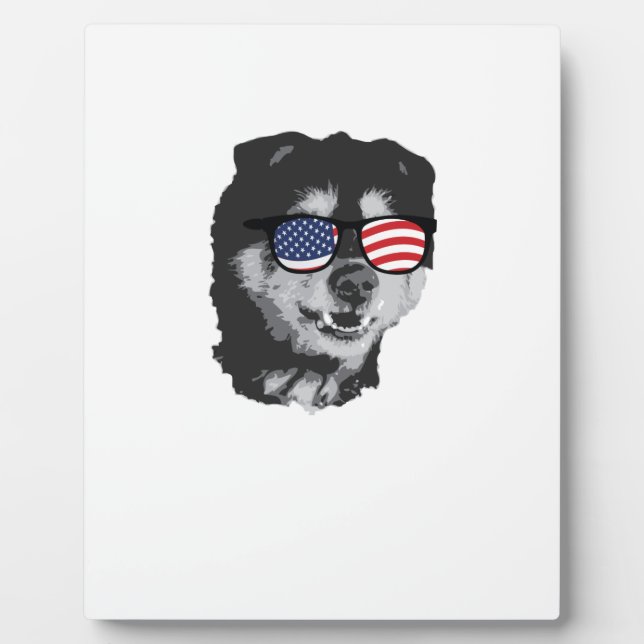 Patriotic Jack Russell Terrier Plaque (Front)