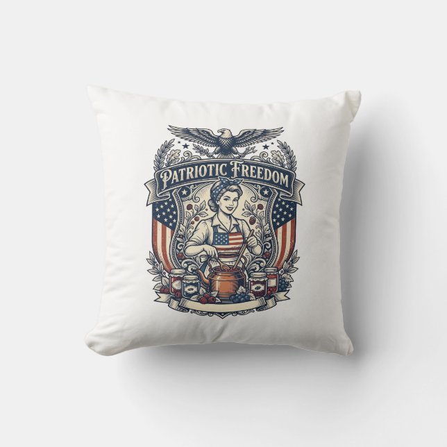 Patriotic Jam Maker Cushion (Front)