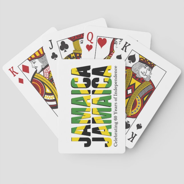 Patriotic JAMAICA JAMAICA Playing Cards (Back)