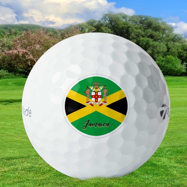 Patriotic Jamaican Flag Golf Balls, Jamaica Golf Balls (Creator Uploaded)