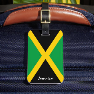 Patriotic Jamaican Flag Luggage Tags, Jamaica Tag