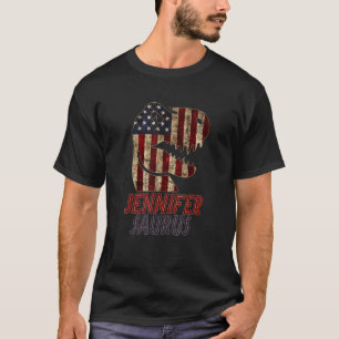 Patriotic Jennifer Dino Jennifersaurus American Fl T-Shirt