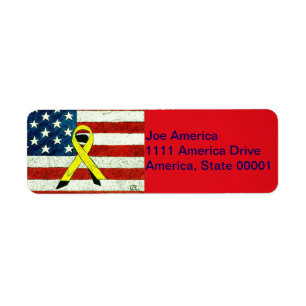 Patriotic Joe Return Address Label