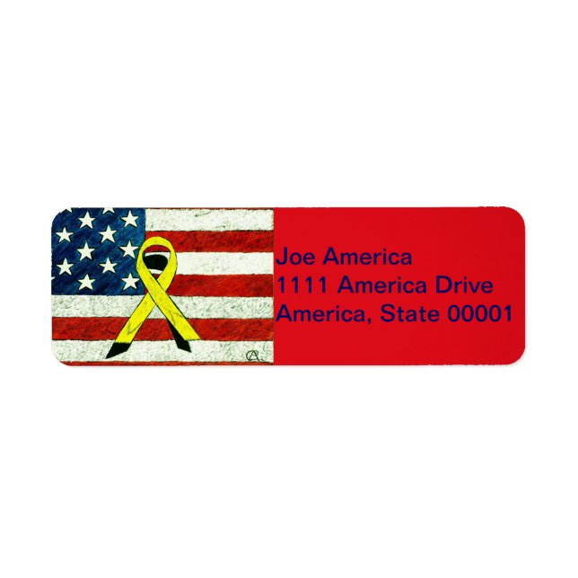 Patriotic Joe Return Address Label (Front)