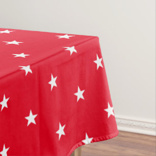 Patriotic July 4th Cloth Tablecloth