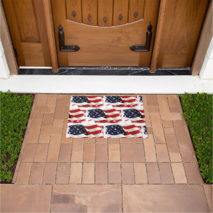 Patriotic July 4th Doormat