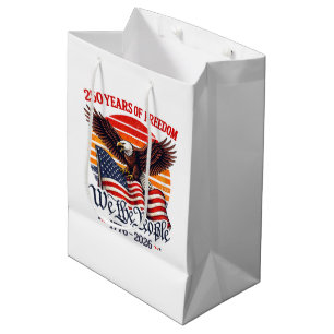 Patriotic July 4th eagle 250 years Medium Gift Bag